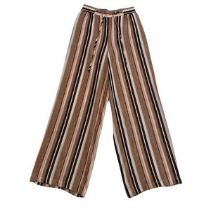June & Hudson Wide Leg Stripe Palazoo Pants Size Small